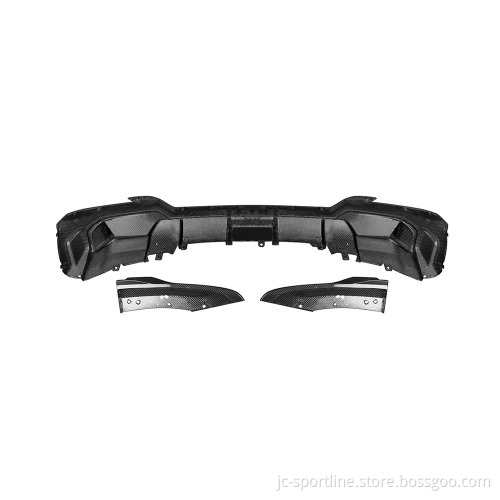 Prepreg Dry Carbon Fiber Rear Bumper Diffuser Lip for BMW IX3 G08I 2023